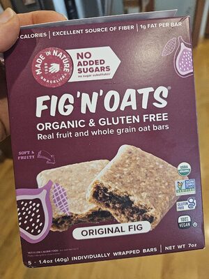Made In Nature Bar Fig Original 5Pc - 7 oz — Case of 6