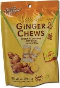 Prince Of Peace Candy Chew Lemon Ginger - 4 oz — Case of 12