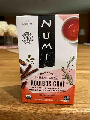Numi Teas Tea Rooibos Chai - 18 bag — Case of 6