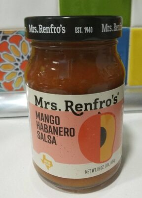 Mrs Renfro Salsa Habanero Mango - 16 oz — Case of 6
