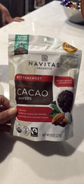 Navitas Wafers Cacao Bittersweet Organic - 8 oz — Case of 6