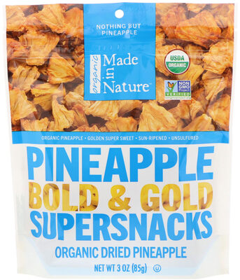 Made In Nature Dried Pineapple, 3 Ounce — 6 Per Case