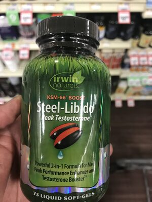 Irwin Naturals Mens Libido Steel - 75 softgels — Case of 3