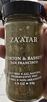 Morton & Bassett Spice Zaatar - 1.9 oz — Case of 3