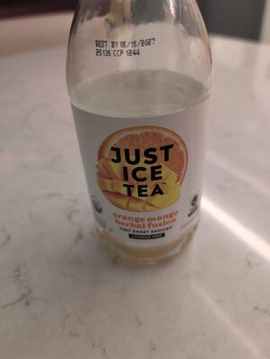 Just Ice Tea Tea Herb Orange Mango Organic - 16 fl oz — Case of 12