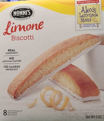 Nonnis Biscotti Limone - 6.88 oz — Case of 6