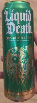 Liquid Death Water Sparkling Severed Lime - 19.2 fl oz — Case of 12