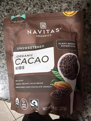 Navitas Cacao Nibs Organic - 8 oz — Case of 12