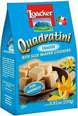 Loacker Wafer Qudrtni Vanilla 250G - 8.82 oz — Case of 6