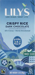 Lilys Sweets Chocolate Bar Drink Crispy Rice - 3 oz — Case of 12