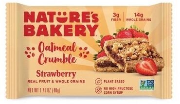 Natures Bakery Bar Oatml Crmb Strawberry 6 ct - 8.46 oz — Case of 6