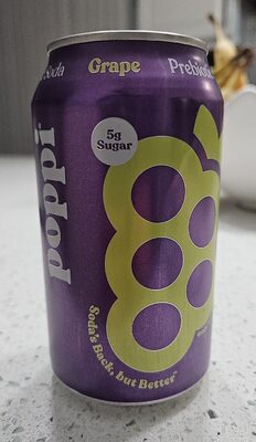 Poppi Soda Prbtc Grape - 12 fl oz — Case of 12