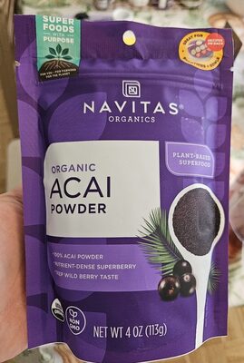 Navitas Acai Powder Organic - 4 oz — Case of 12