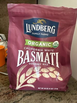 Lundberg Rice White Basmati Organic - 4 lb — Case of 6
