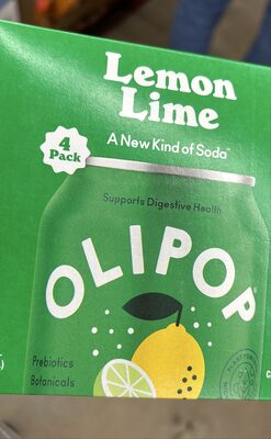 Olipop Soda Prb Lemon Lime 4Pack Single Serve - 48 fl oz — Case of 6