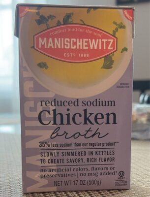 Manischewitz Broth Chicken Low Sod - 17 fl oz — Case of 12