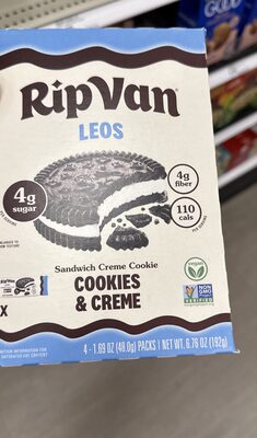 Rip Vanilla Cookie San Cookies Cream - 6.77 oz — Case of 6