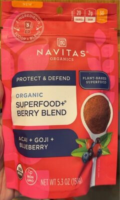 Navitas Superfood Berry Blend - 5.3 oz — Case of 6