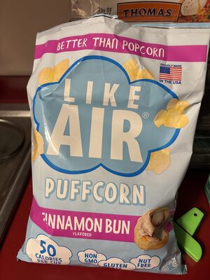 Like Air Puffcorn Cinnamon Bun - 4 oz — Case of 6