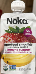 Noka Smoothie Strawberry Banana - 4.22 oz — Case of 6
