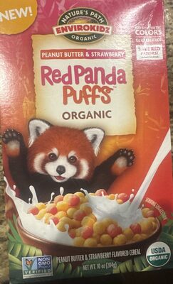 Natures Path Cereal Kid Red Pnda Puff - 10 oz — Case of 12