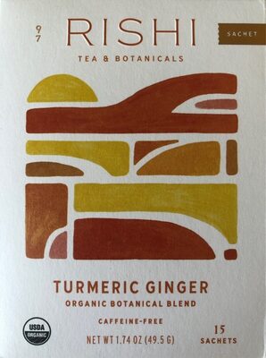 Rishi Tea Tea Turmeric Ginger 15 ct - 45 g — Case of 6
