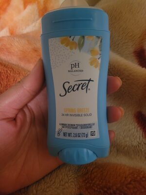 Secret Invisible Solid Spring Breeze, 2.6 oz — 12 Per Case