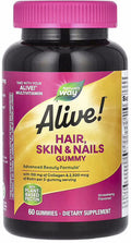 Natures Way Alive Hair Skin Nail Gmy - 60 ct — Case of 12