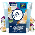 Glade 2 in 1 Candle - Moonlit Walk & Wandering Stream, 4.08 oz — 6 Per Case