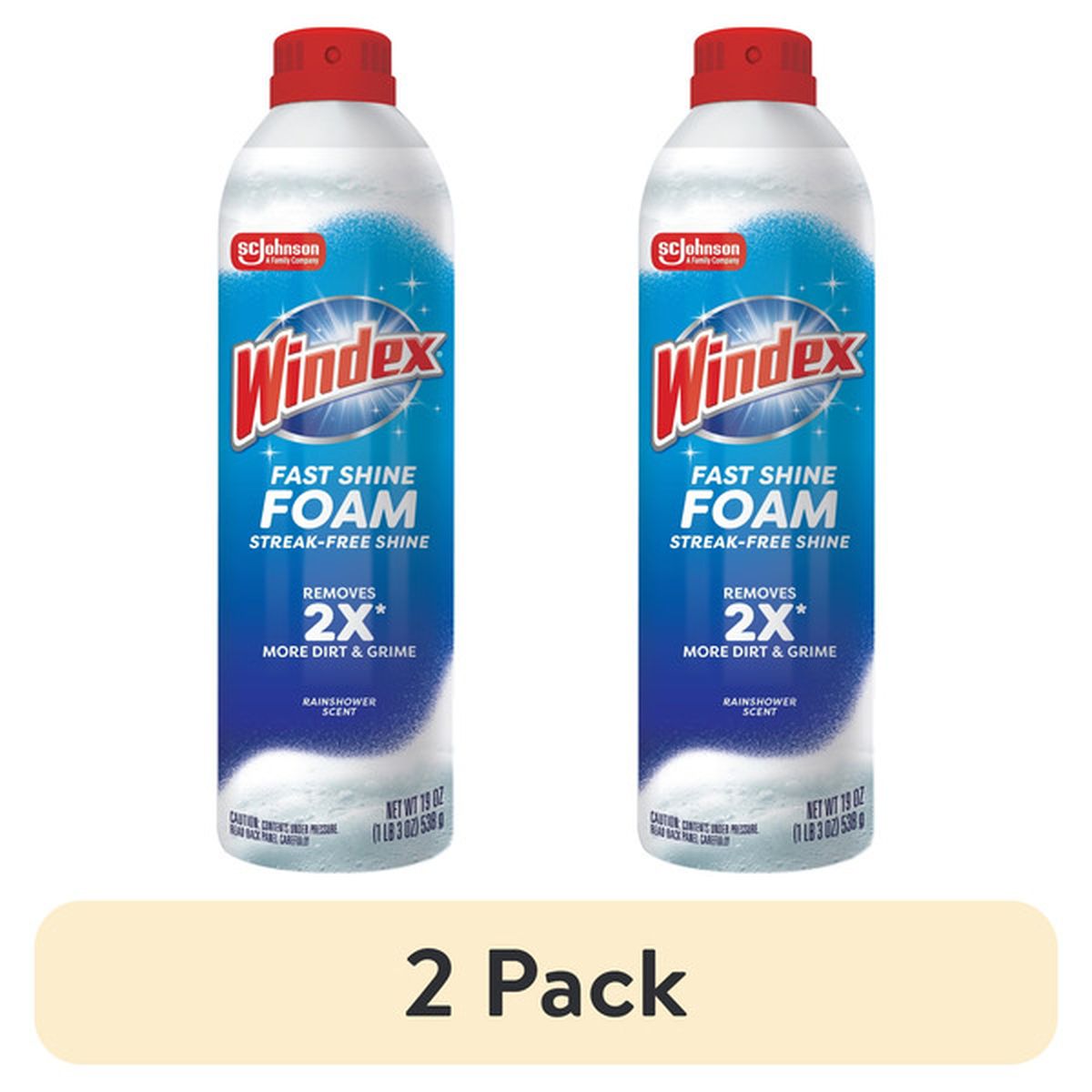 Windex Foaming Aerosol, 19 oz — 6 Per Case
