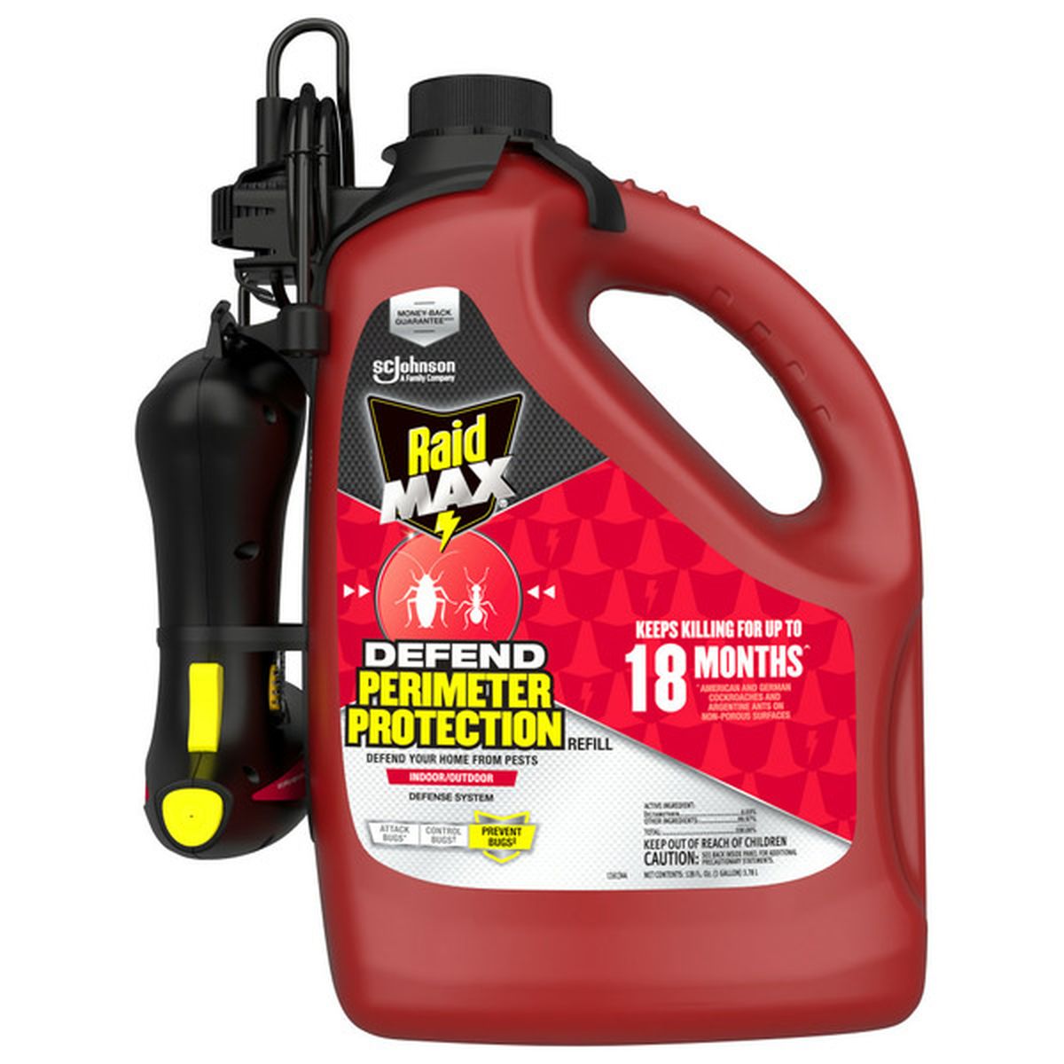 Raid Max Defend Perimeter Protection Refill, 128 OZ — 2 Per Case