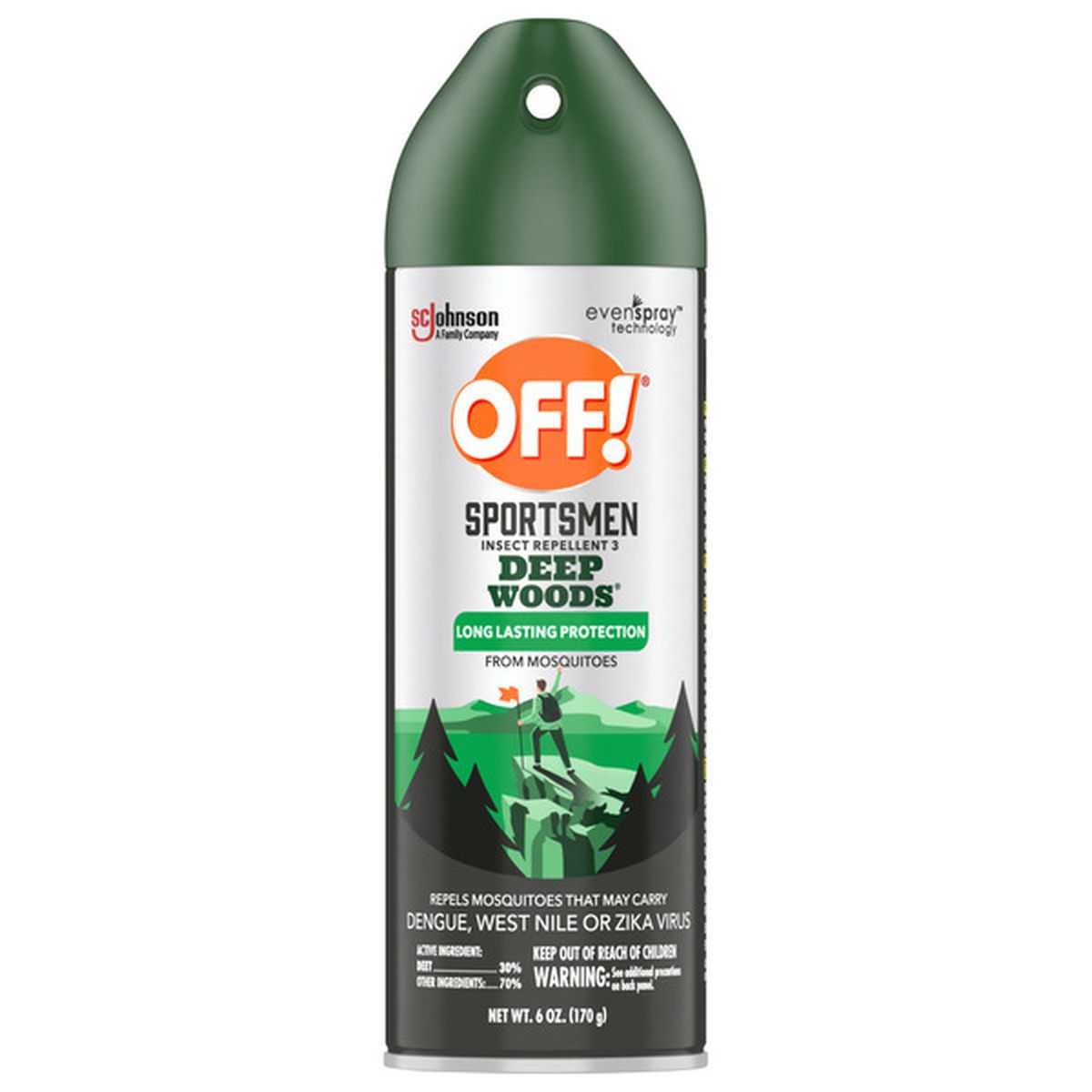 OFF! Sportsmen Deep Woods Aerosol, 8 oz — 6 Per Case
