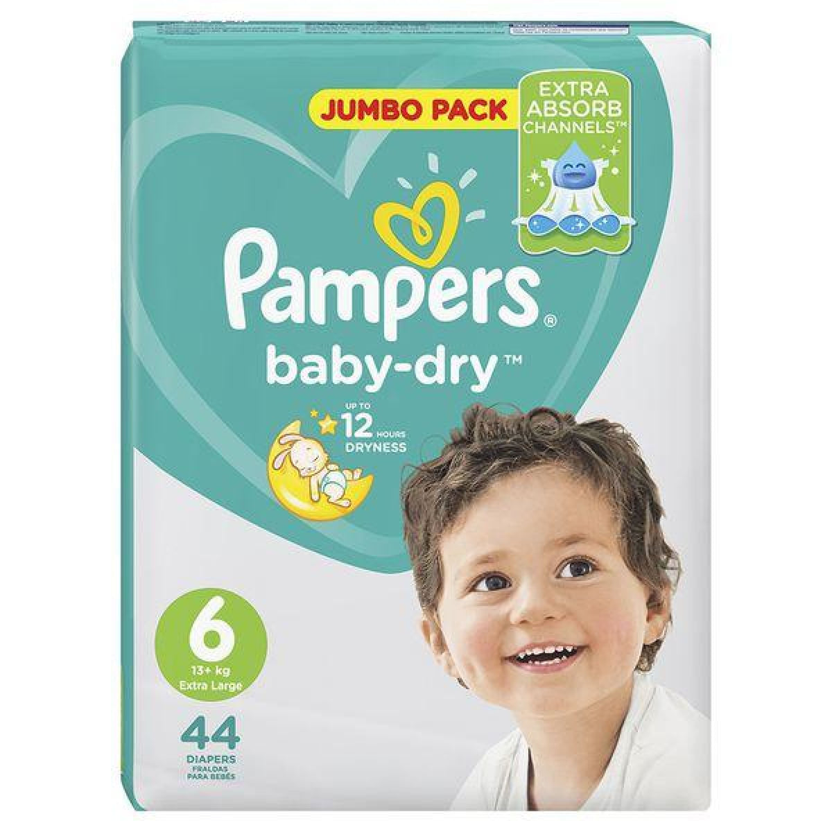 Pampers Baby Dry Size 6 Jumbo, 21 ct — 4 Per Case