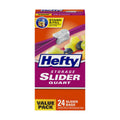 Hefty Slider Storage Bags, Quart, 24 Count — 8 Per Case