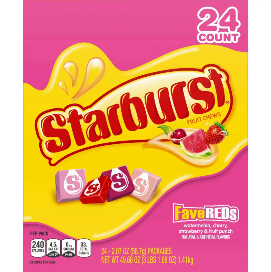 Starburst Favereds, 2.07 oz — 288 Per Case