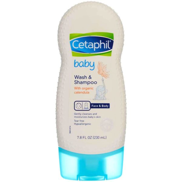Cetaphil Baby Wash & Shampoo with Calendula (7.8 oz, 2 pk)
