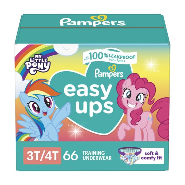 Pampers Easy Ups Training Pants Size 3T-4T (66 Count)