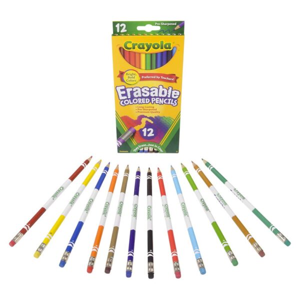 Crayola Erasable Colored Pencils (12 Count)