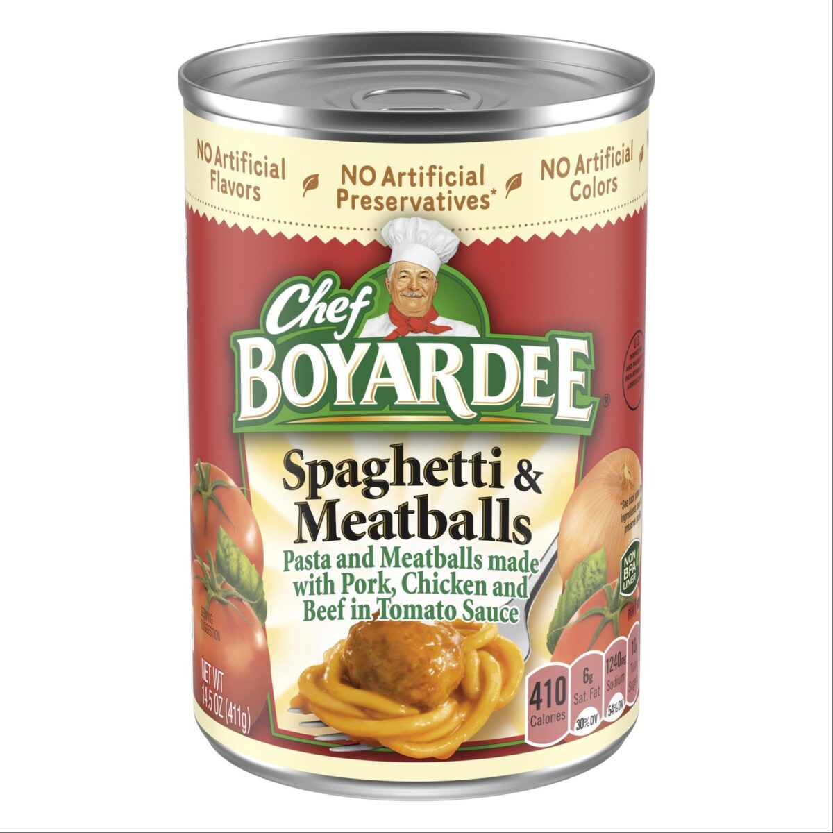 Chef Boyardee Spaghetti & Meatballs (14.5 oz, 6 pk) - Image 1