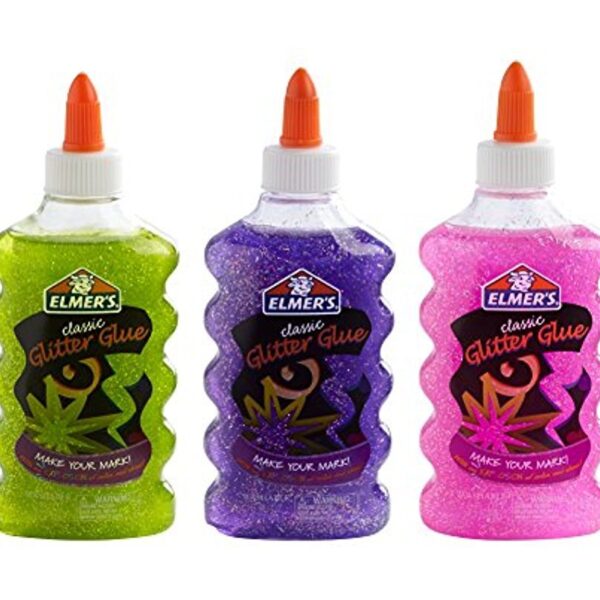 Elmer's Liquid Glitter Glue Assorted Colors (6 oz, Pack of 3)