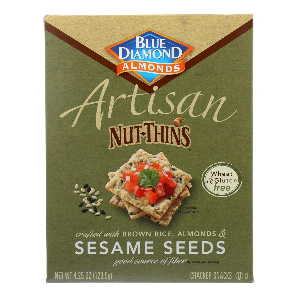 Artisan Nut Thins Sesame Crackers (4.25 oz, Case of 12) - Image 1
