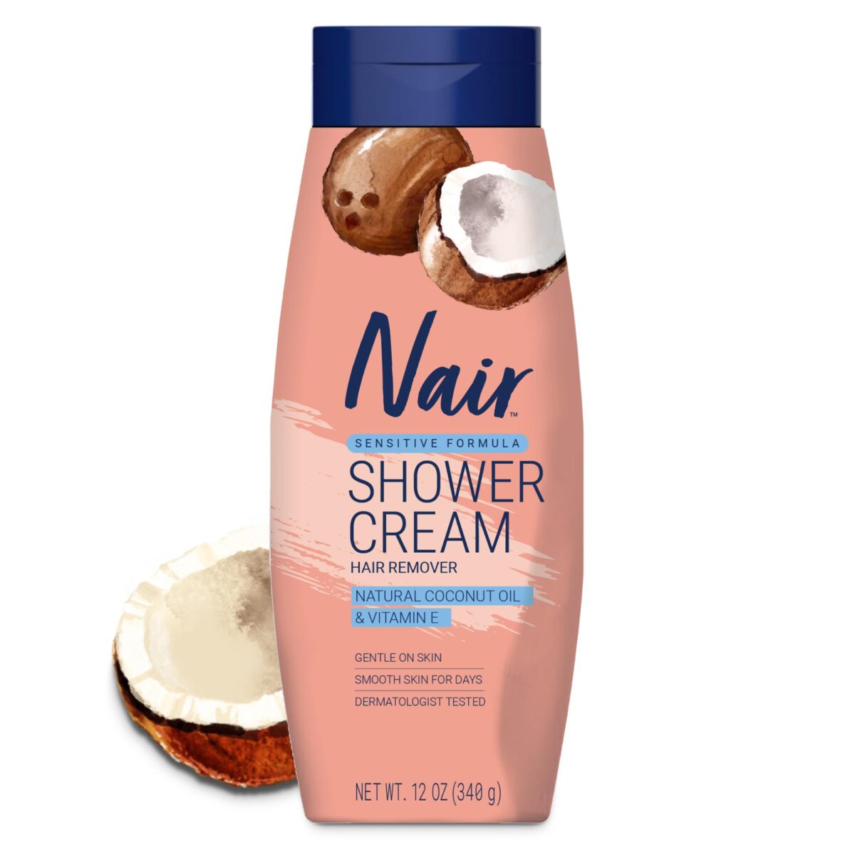 Nair Sensitive Shower Cream Hair Remover (12 oz) - Image 1