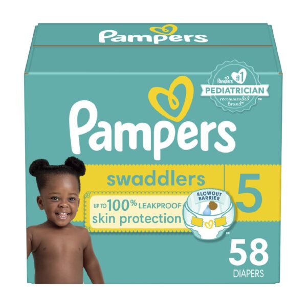 Pampers Swaddlers Diapers Size 5 (58 ct)