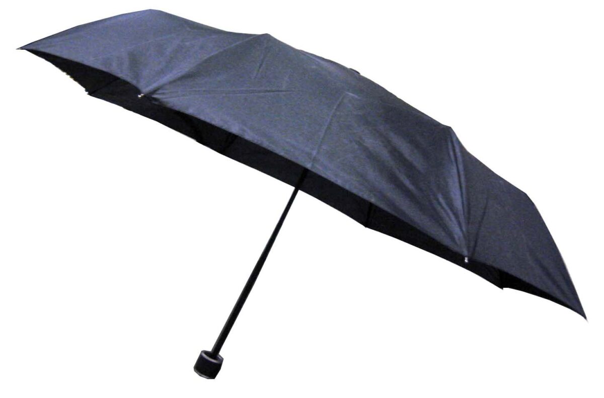 Compact Folding Umbrella (Black) - Image 1