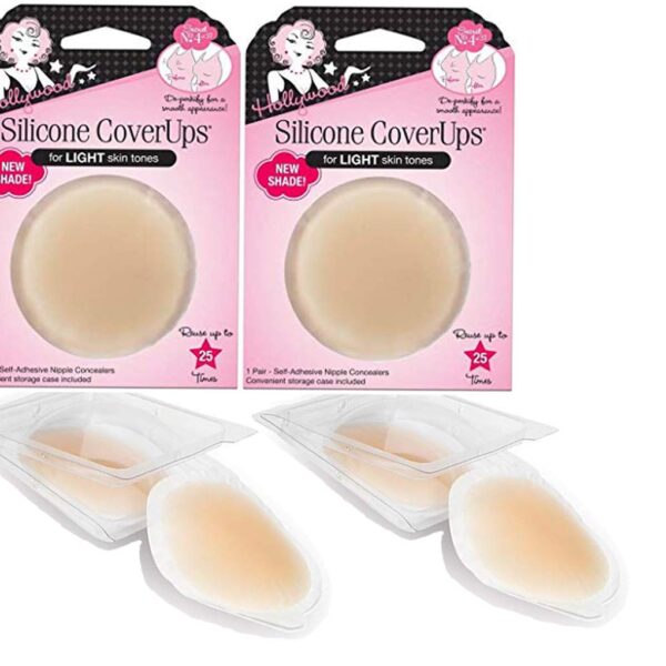Hollywood Fashion Secrets Silicone CoverUps (2 pairs)