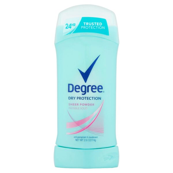 Degree Antiperspirant Stick, Sheer Powder (2.6 oz, 5 Pack)