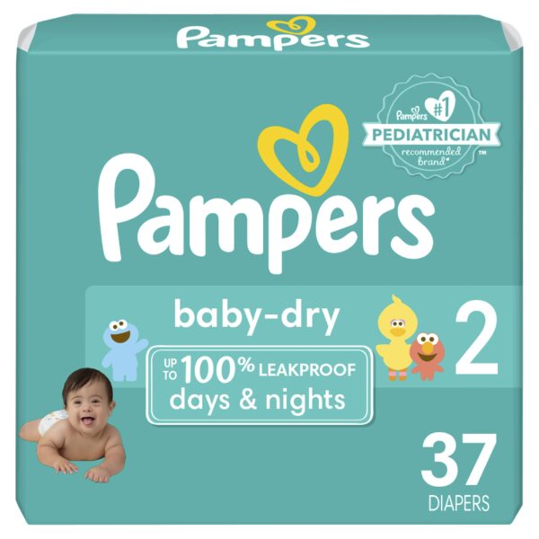 Pampers Baby Dry Diapers Size 2 (37 Count)