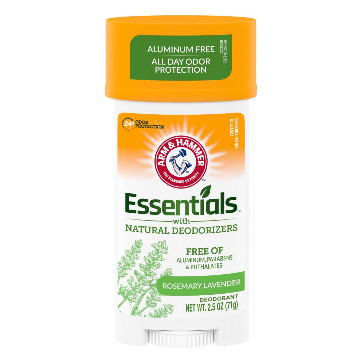 ARM & HAMMER Essentials Deodorant Fresh Rosemary Lavender (2.5 oz, Pack of 6) - Image 1