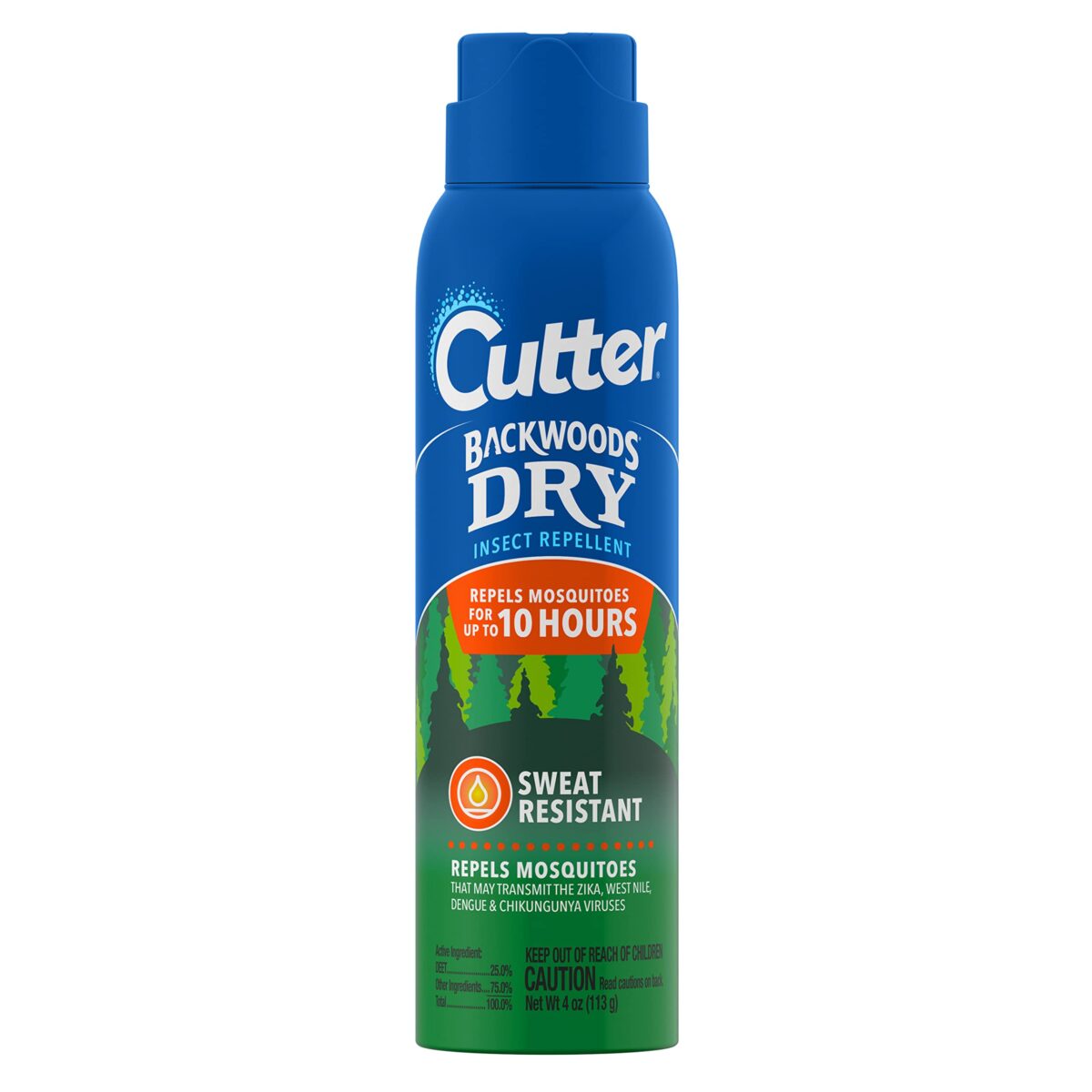 Cutter Backwoods Dry Insect Repellent (4 oz) - Image 1