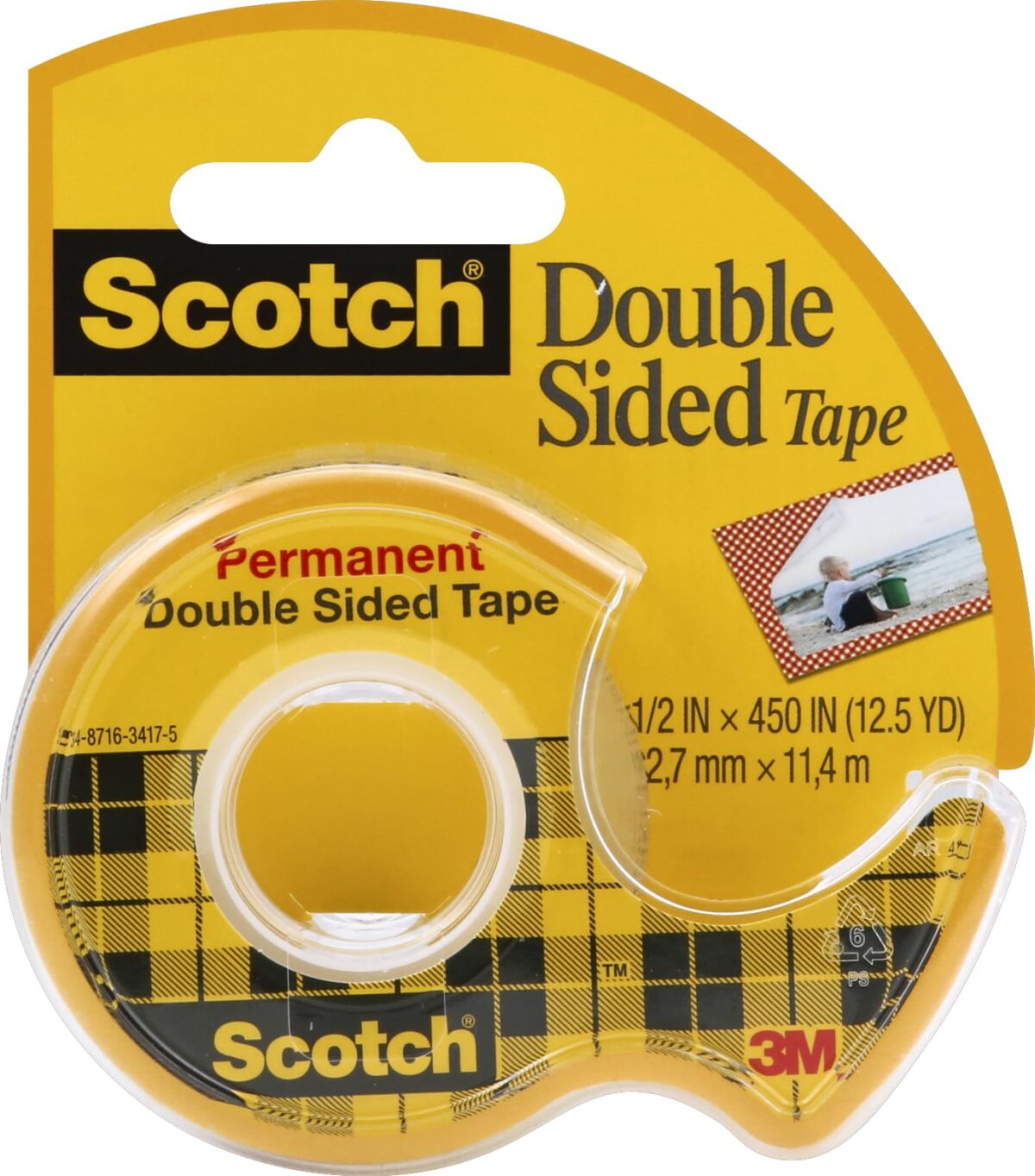 3M Scotch Double Stick Tape (0.5 in) - Image 1